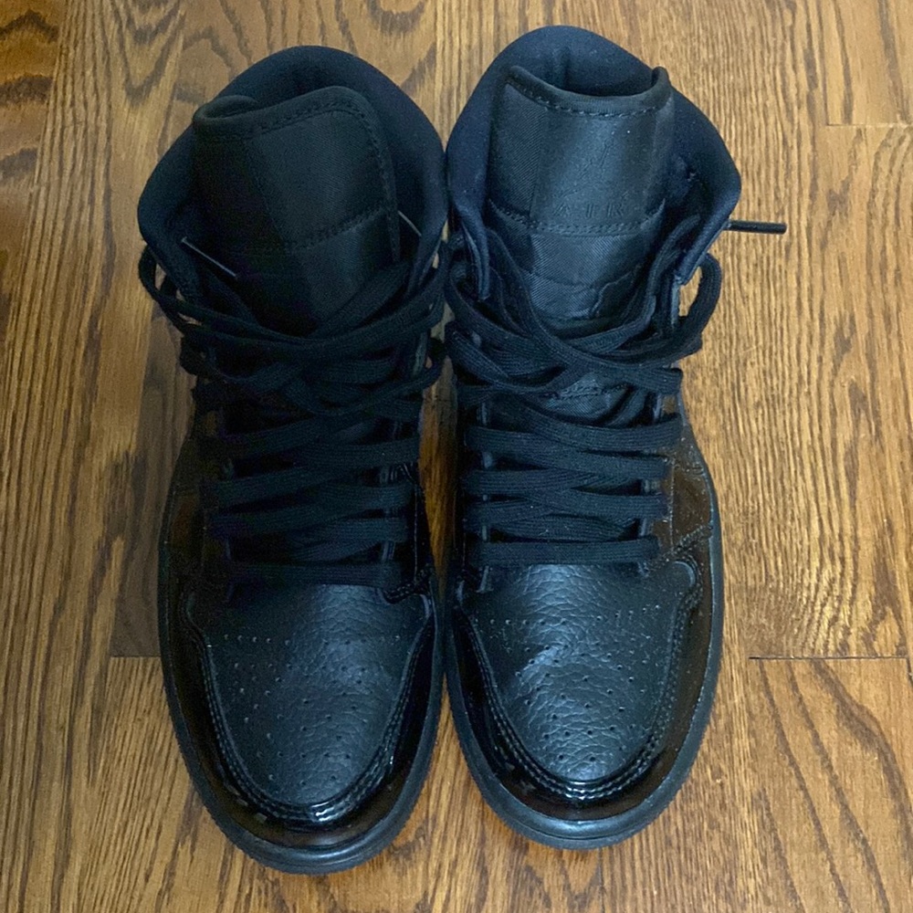 Black Patent Leather Jordan’s